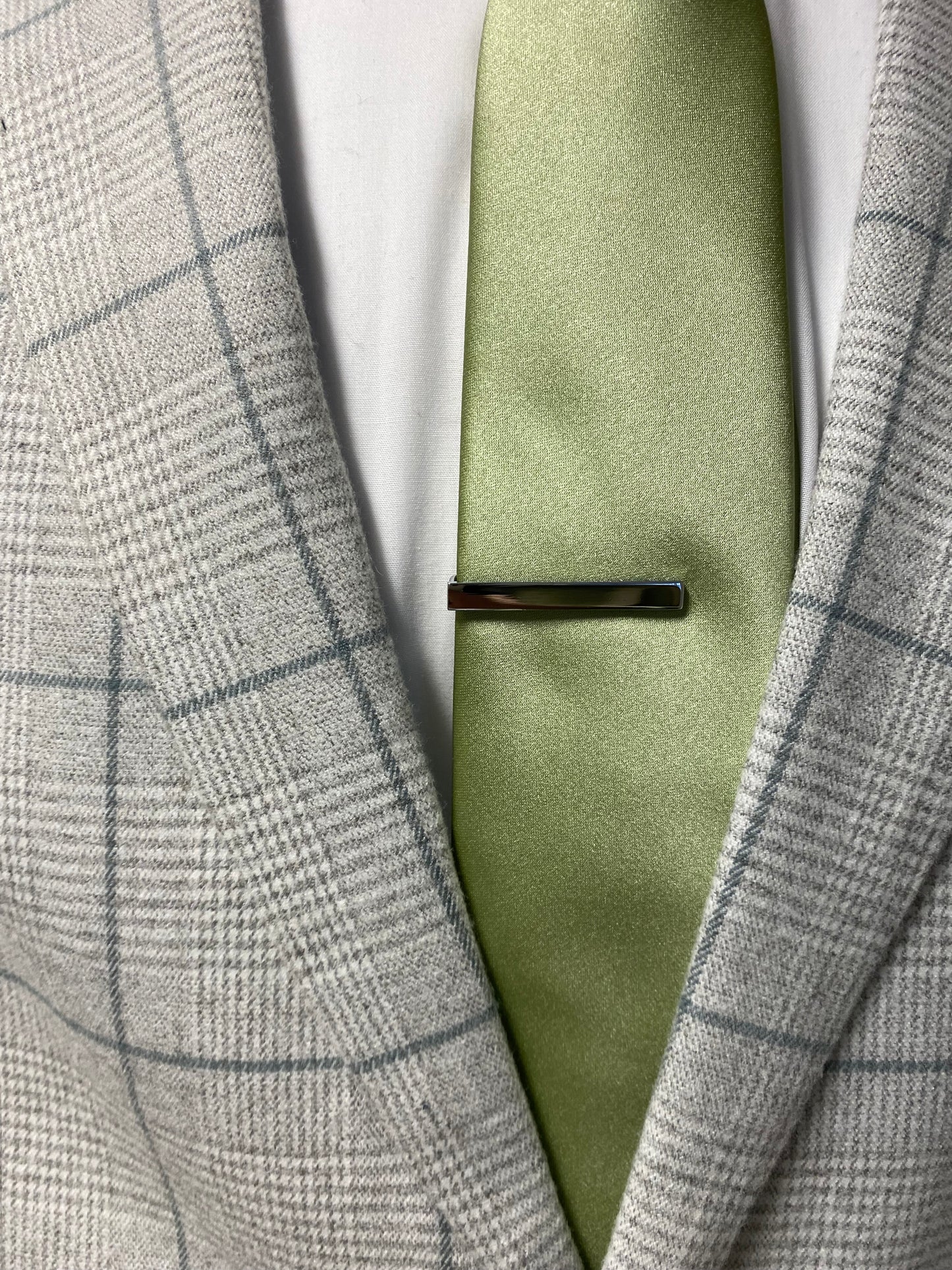 Plain Silver Tie Bar Clip