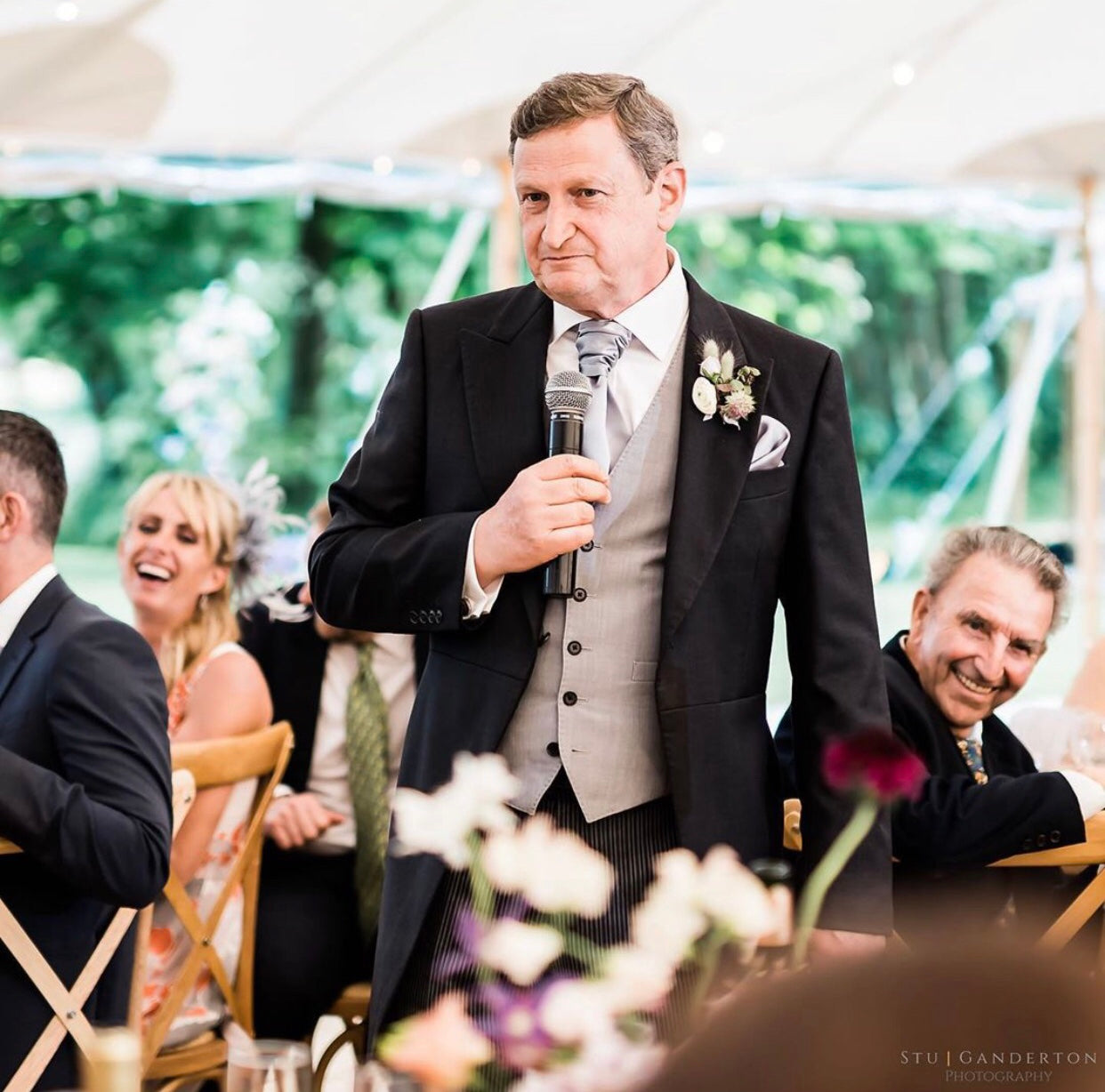 Silver Wedding Cravat