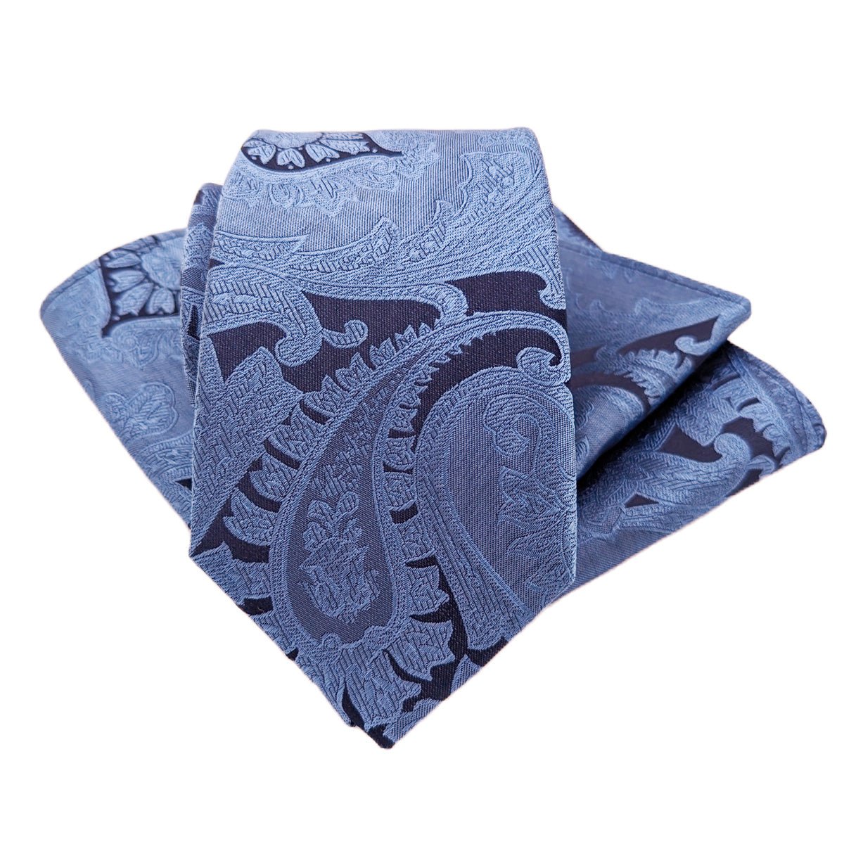 Airforce Paisley Silk Pocket Square