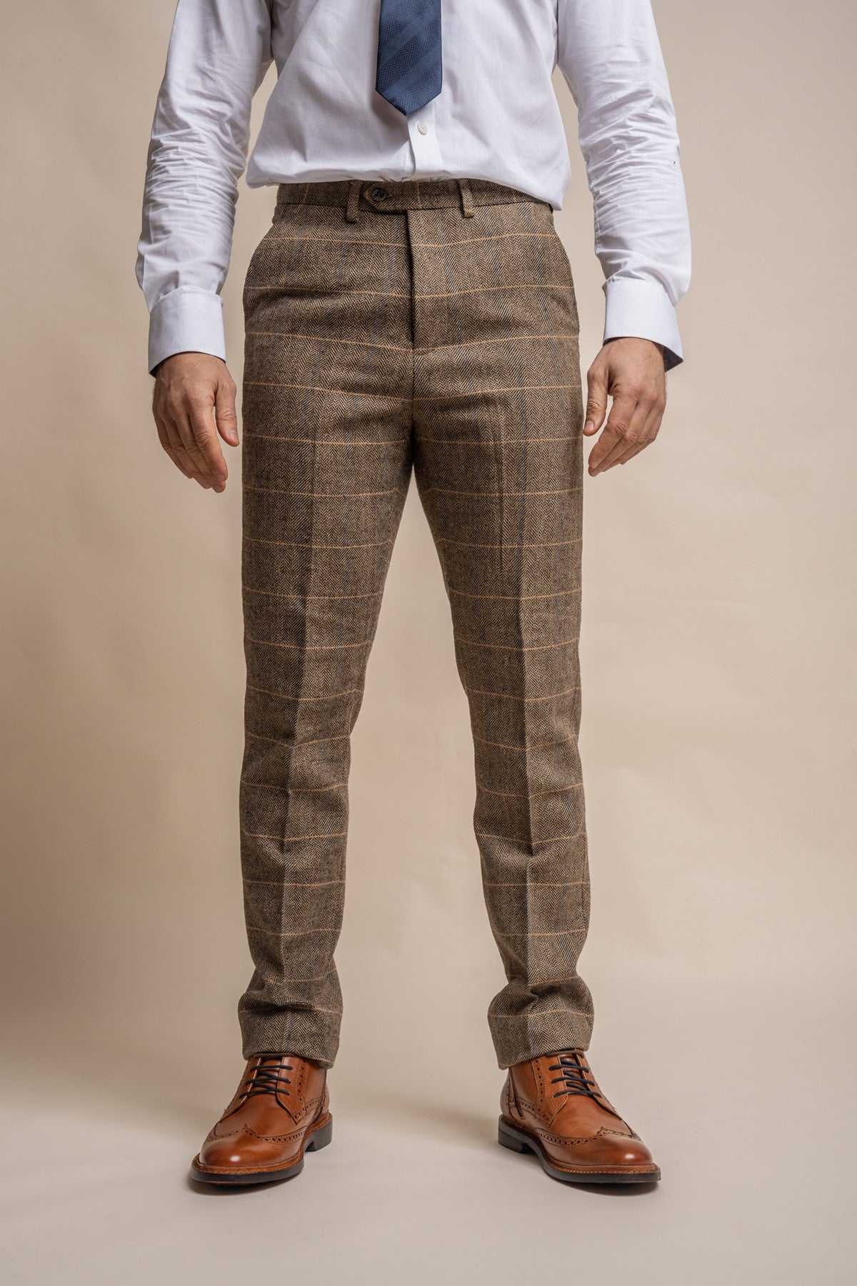 Albert Brown Tweed Suit Swatch
