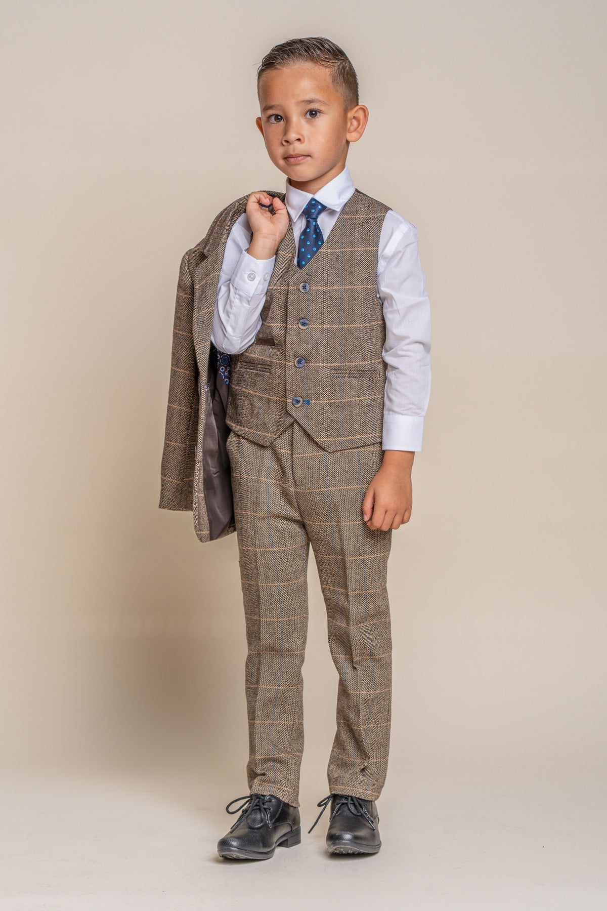 Albert Brown Tweed Suit Swatch