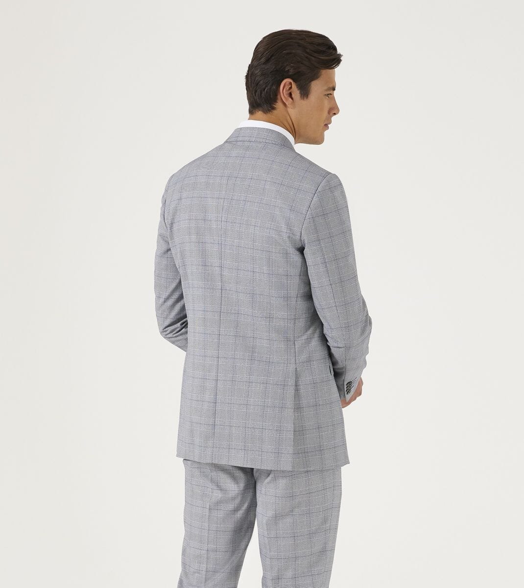 Anello Grey Prince Of Wales Check Jacket - Blazers & Jackets - - THREADPEPPER