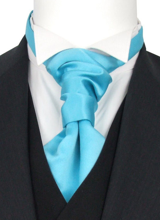 Aqua Wedding Cravats - Wedding Cravat - Pre-Tied - Swagger & Swoon
