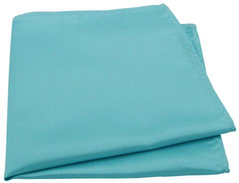 Aquamarine Twill Pocket Square - Wedding Pocket Square - - Swagger & Swoon