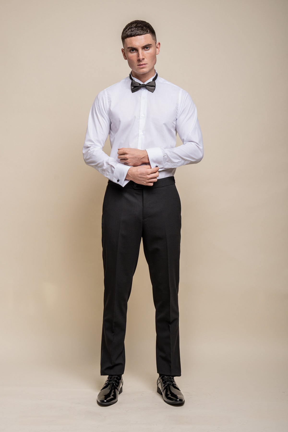 Aspen Black Tuxedo 2 Piece Wedding Suit - Suits - - Swagger & Swoon