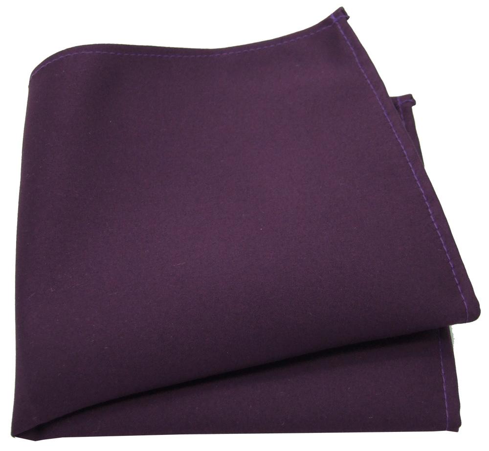 Aubergine Pocket Square - Wedding Pocket Square - - Swagger & Swoon