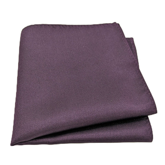 Aubergine Silk Pocket Square - Wedding Pocket Square - - Swagger & Swoon