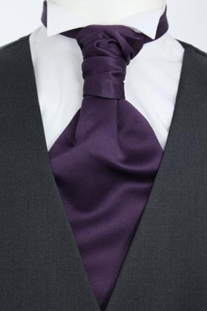 Aubergine Wedding Cravats - Wedding Cravat - Pre-Tied - Swagger & Swoon