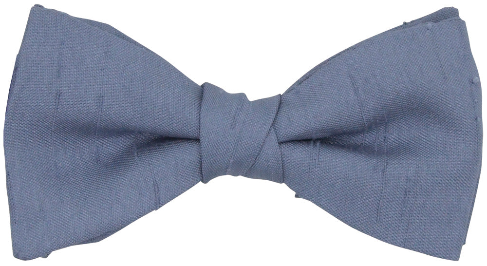 CLEARANCE - Chambray Shantung Bow Tie