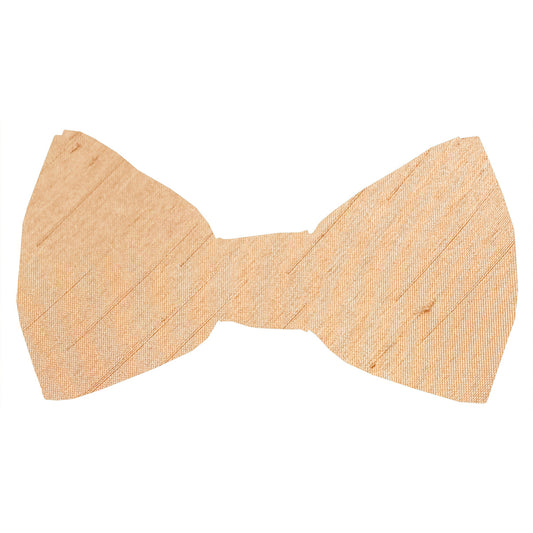 Toffee Shantung Boys Bow Ties