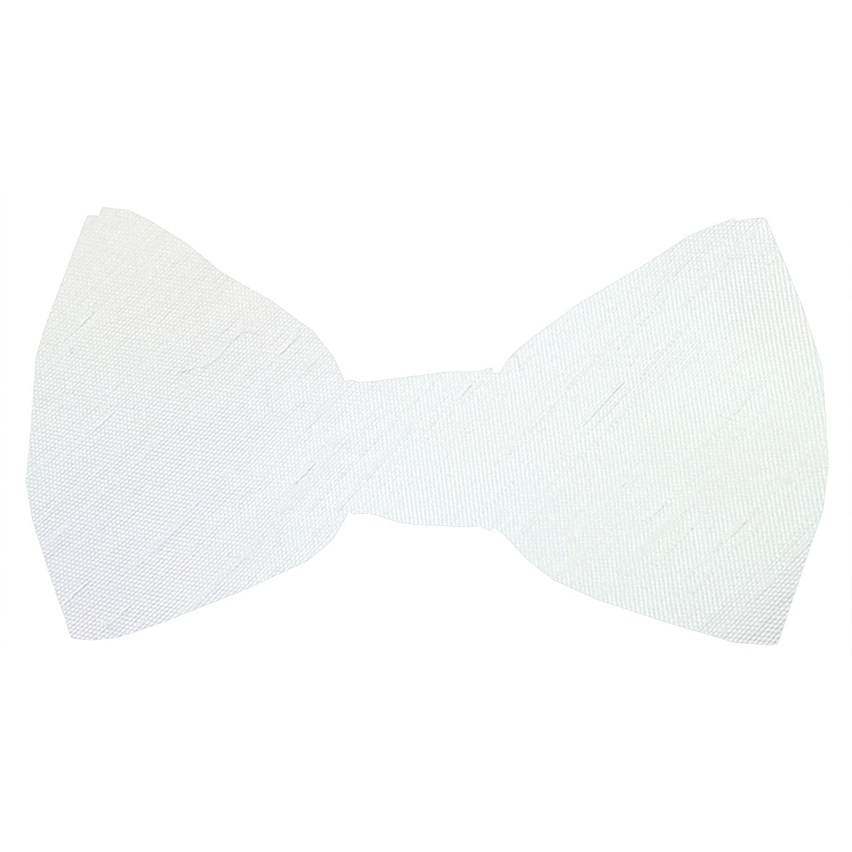 White Shantung Boys Bow Ties