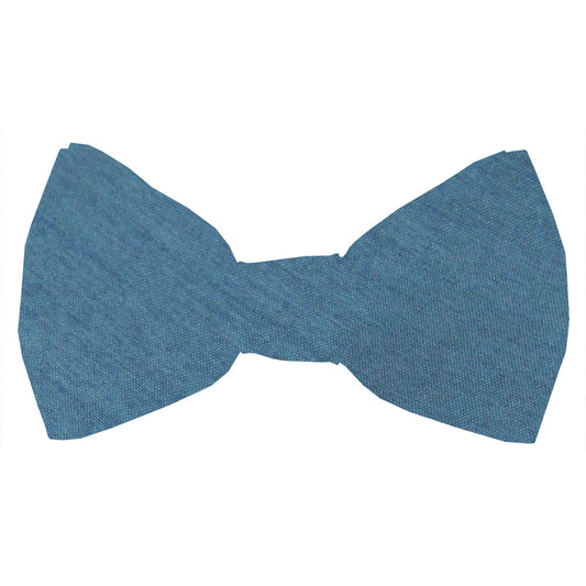 Slate Blue Shantung Boys Bow Ties