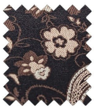 Beige Floral Paisley Silk Wedding Swatch - Swatch - - Swagger & Swoon