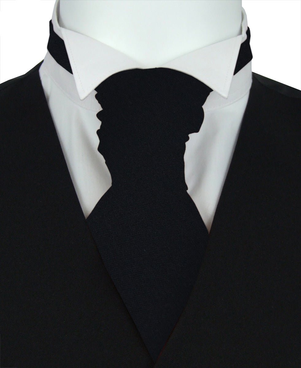 Black Boys Wedding Cravat - Childrenswear - - Swagger & Swoon
