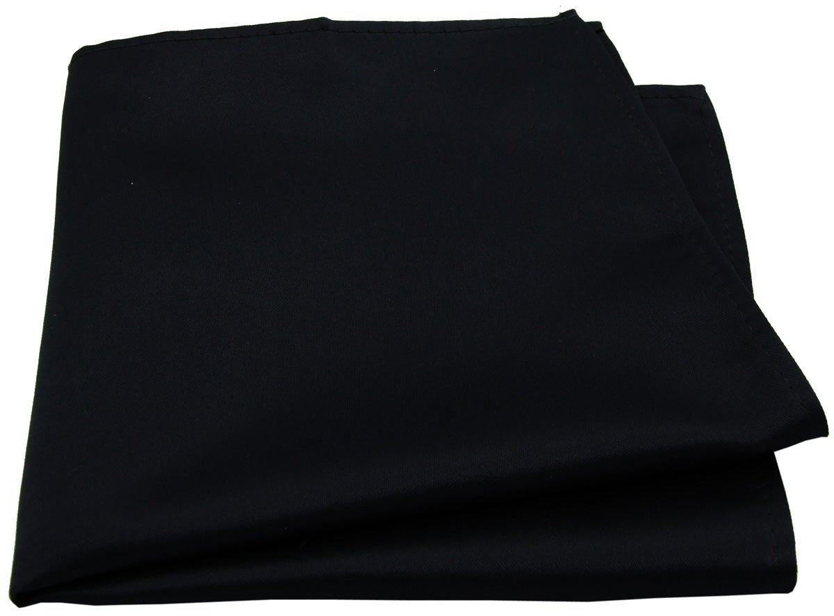 Black Pocket Square - Wedding Pocket Square - - Swagger & Swoon