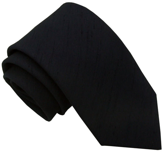 Black Shantung Boys Ties - Childrenswear - Self-Tie - Swagger & Swoon