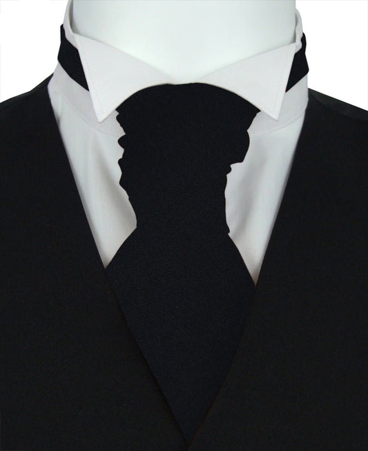 Black Wedding Cravats - Wedding Cravat - Pre-Tied - Swagger & Swoon