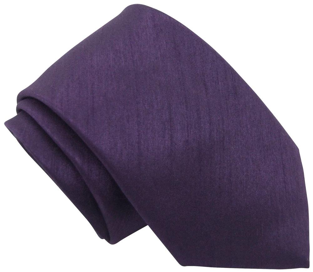 Blackberry Shantung Wedding Tie - Wedding