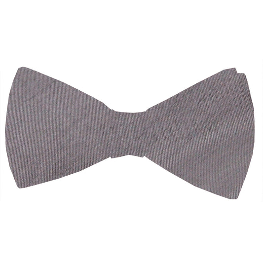 Steel Shantung Bow Tie