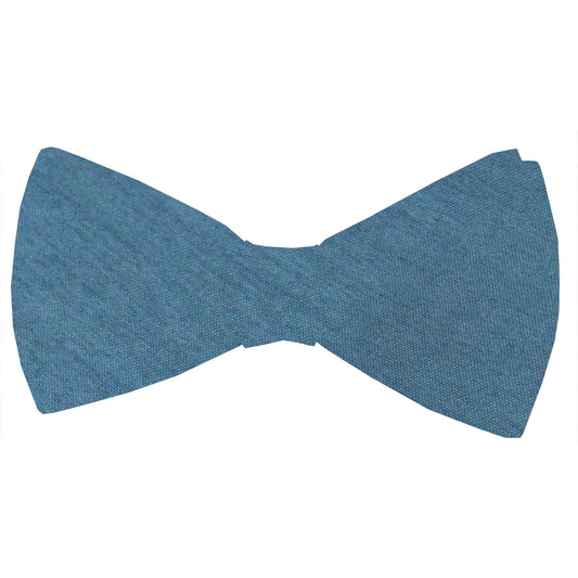 Slate Blue Shantung Bow Tie