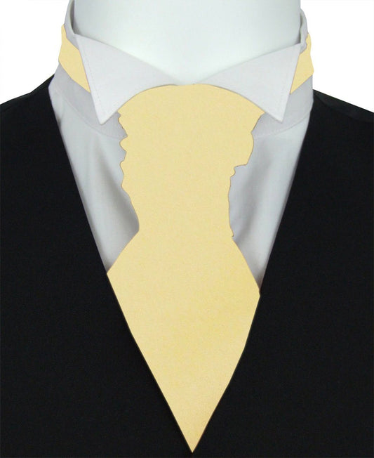 Canary Yellow Pre-Tied Wedding Cravat - Wedding