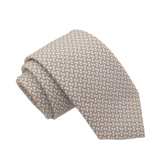 Champagne Dotty Wedding Tie - Wedding Tie - Regular - Swagger & Swoon