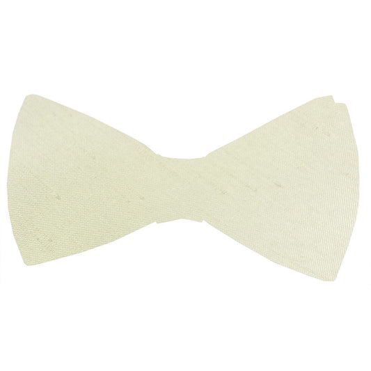 Champagne Ivory Shantung Bow Ties - Wedding Bow Tie - Pre-Tied - Swagger & Swoon
