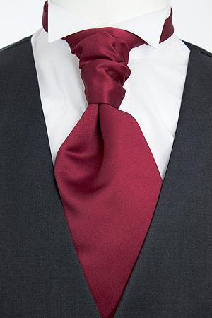 Cherry Red Wedding Cravats - Wedding Cravat - Pre-Tied - Swagger & Swoon