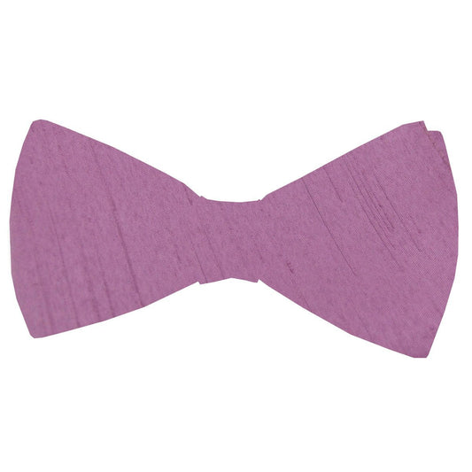 Chinese Violet Shantung Bow Tie - Wedding