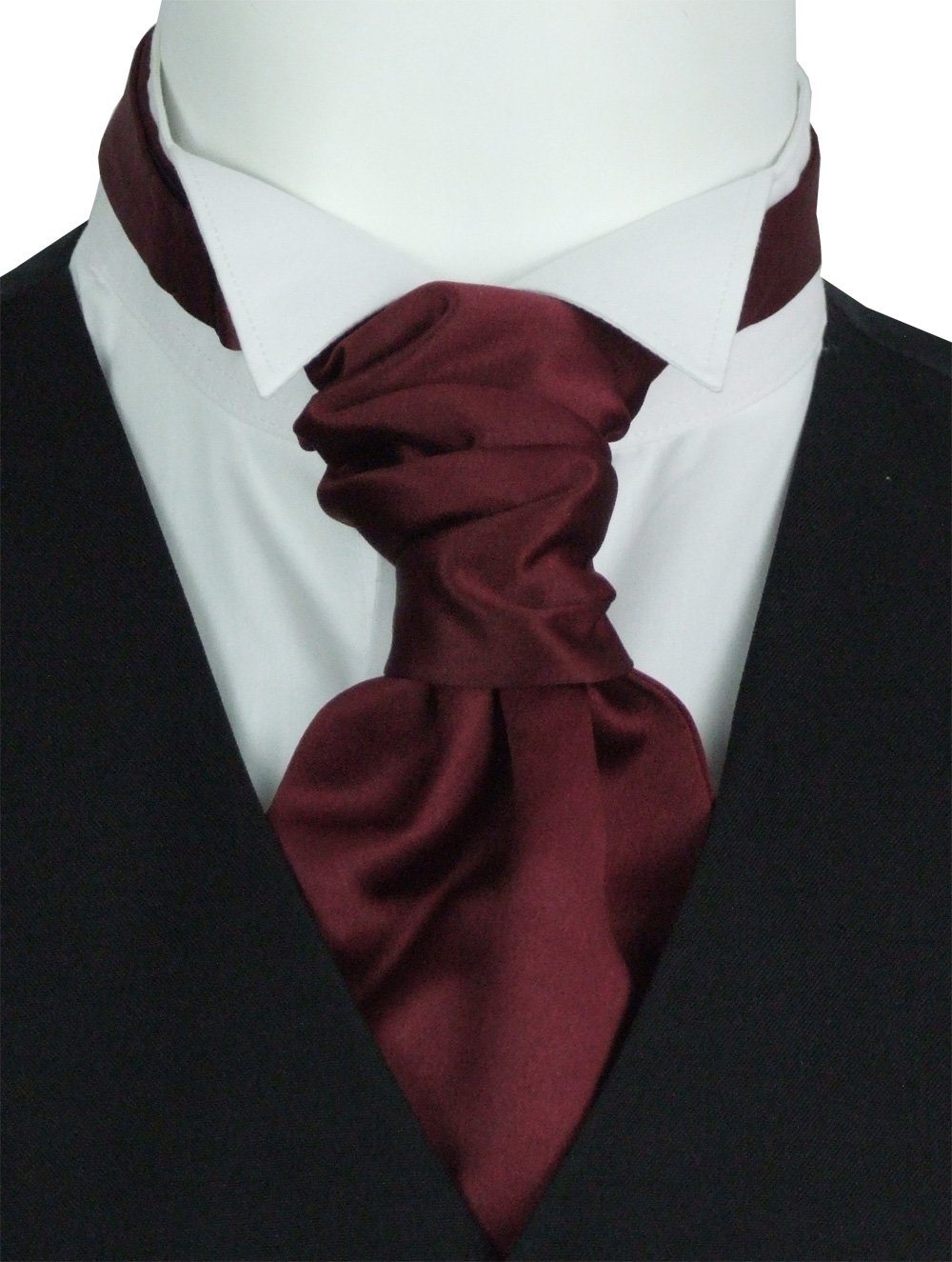 Claret Pre-Tied Boys Wedding Cravat - Childrenswear