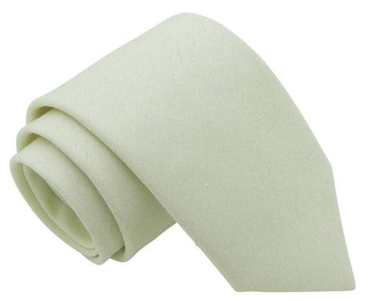 CLEARANCE - Ivory Shantung Boys Tie - Clearance