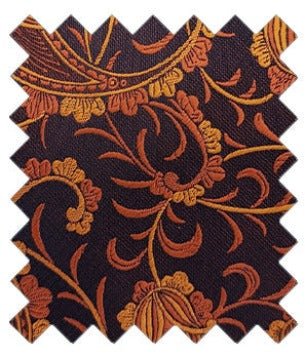 Copper Vintage Paisley Wedding Swatch - Swatch - - Swagger & Swoon