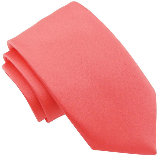 Coral Pink Boys Ties - Childrenswear - Self-Tie - Swagger & Swoon