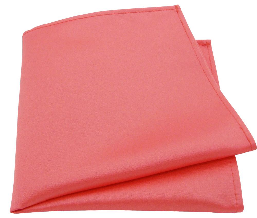 Coral Pink Pocket Square - Wedding Pocket Square - - Swagger & Swoon