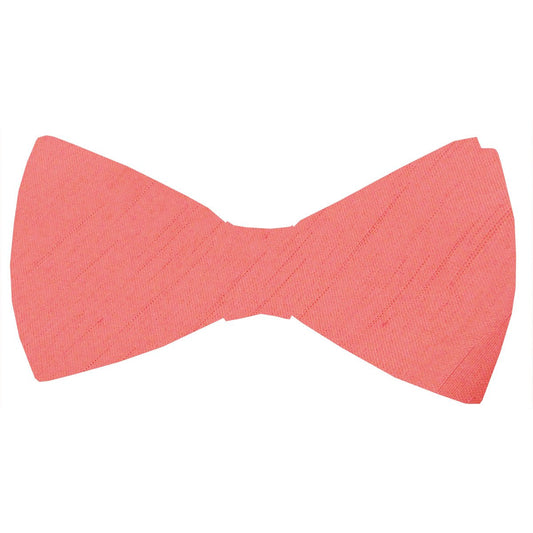 Coral Shantung Bow Ties - Wedding Bow Tie - Pre-Tied - Swagger & Swoon