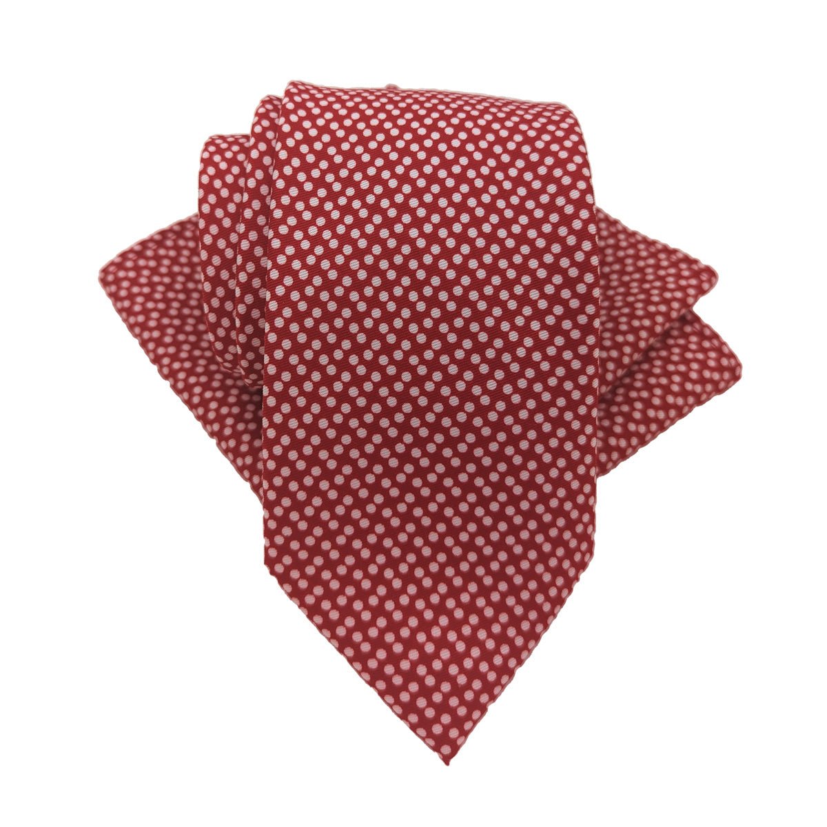 Cranberry Dotty Pocket Square - Wedding Pocket Square - - Swagger & Swoon