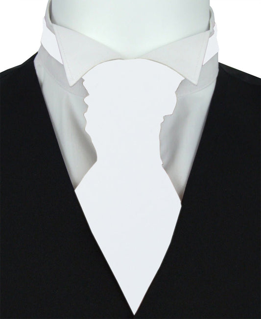 Crisp White Boys Wedding Cravat - Childrenswear - - Swagger & Swoon