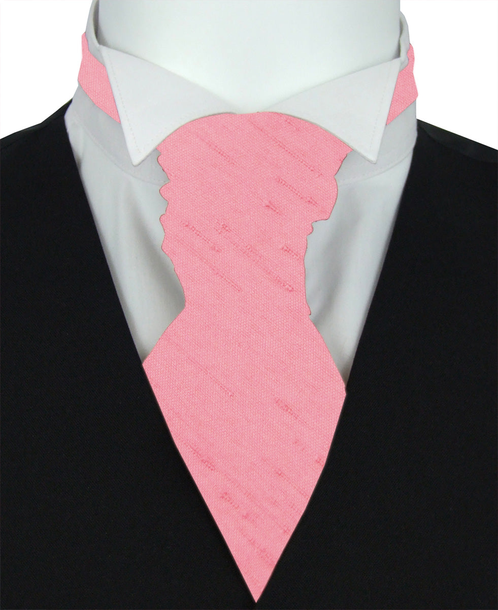 Dusky Pink Shantung Boys Wedding Cravat