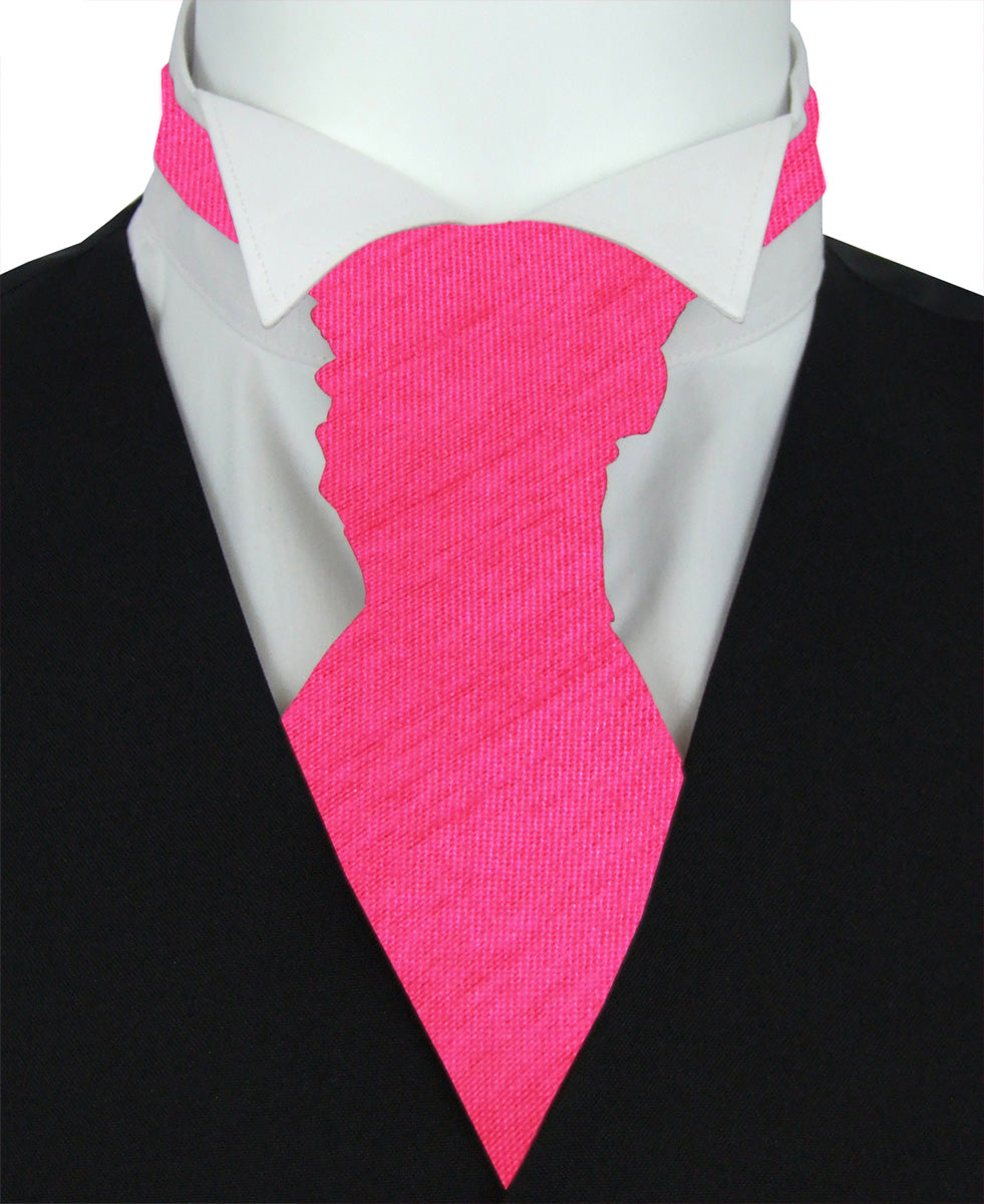 Hot Pink Shantung Boys Wedding Cravat