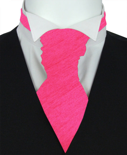 Hot Pink Shantung Wedding Cravats
