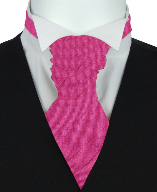 Sangria Shantung Boys Wedding Cravat