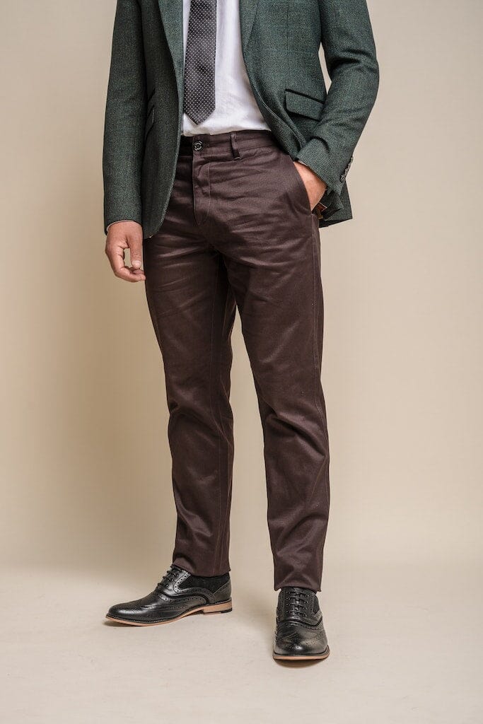 Dakota Chocolate Chinos - Chinos - 30S - Swagger & Swoon