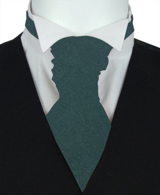 Dark Moss Pre-Tied Wedding Cravat - Wedding