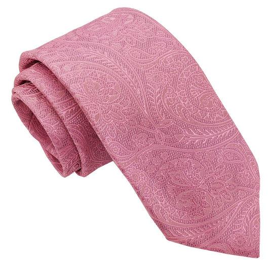 Dark Pink Lace Paisley Wedding Tie - Wedding Tie - Regular - Swagger & Swoon
