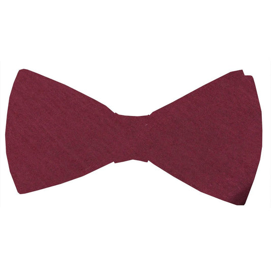 Dark Wine Shantung Bow Ties - Wedding Bow Tie - Pre-Tied - Swagger & Swoon