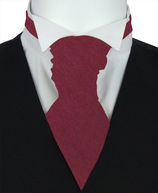 Dark Wine Shantung Wedding Cravats - Wedding Cravat - Pre-Tied - Swagger & Swoon