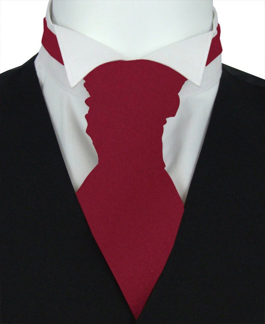 Deep Red Wedding Cravats - Wedding Cravat - Pre-Tied - Swagger & Swoon
