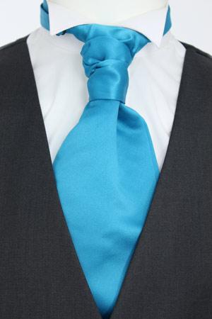 Deep Turquoise Boys Pre-Tied Wedding Cravat - Childrenswear