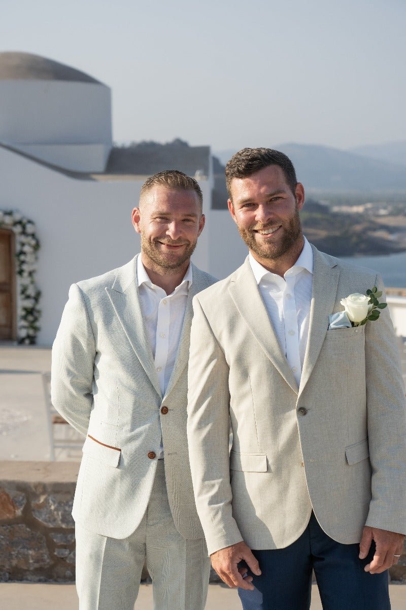 Dusty Blue Pocket Square - Wedding Pocket Square - - Swagger & Swoon