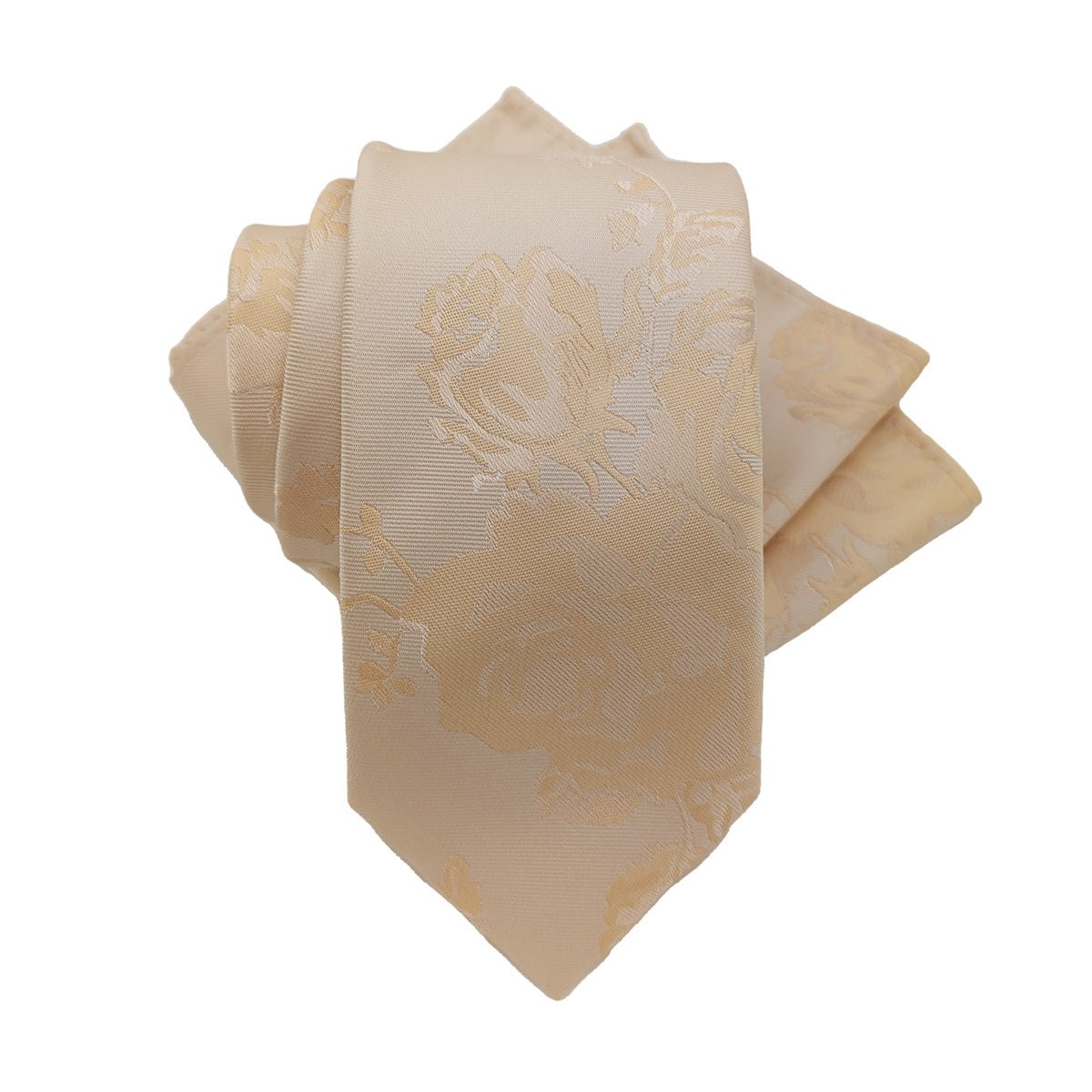 Ecru Blooms Pocket Square - Wedding Pocket Square - - Swagger & Swoon